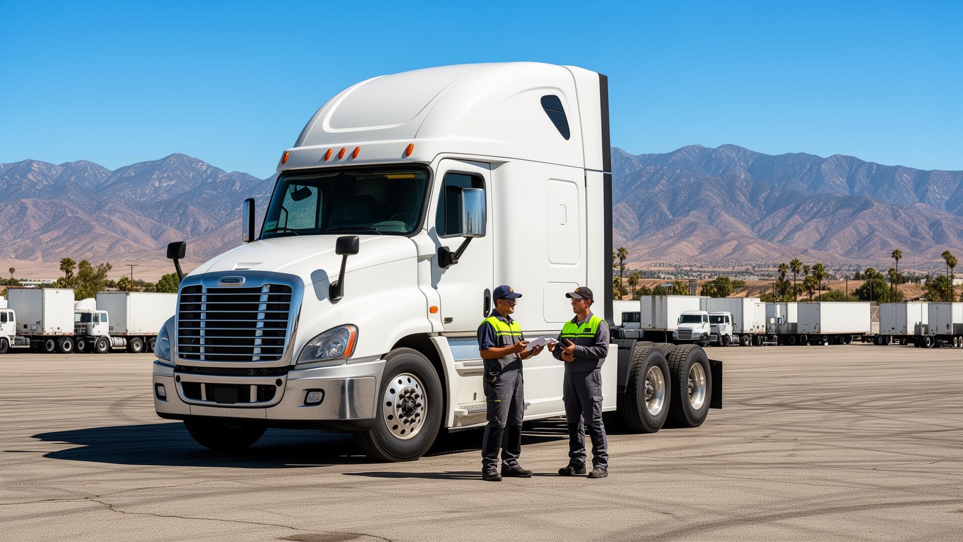 Commercial truck training image representing career growth and stable local opportunities